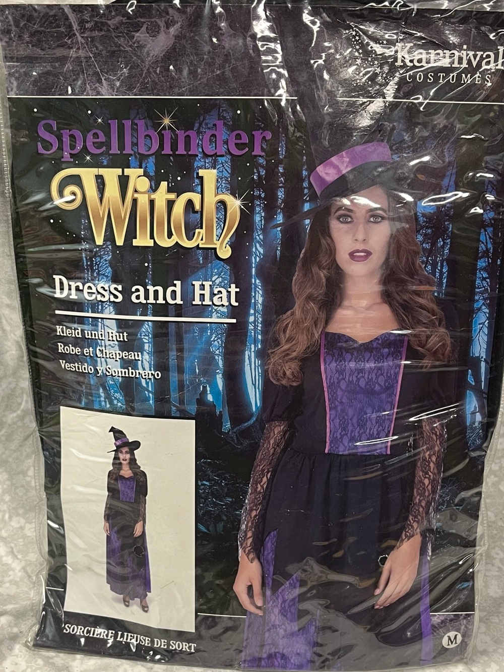 NEW Spellbinder Witch Dress and Hat - Purple/Black